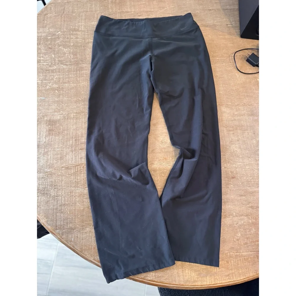 Nike Dri-FIT Legend Black Straight Leg Yoga Training Pants XL Long Womens